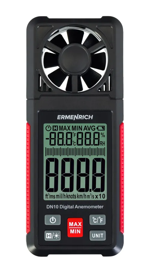 fotója Ermenrich Seek DN10 digitális anemométer,  3