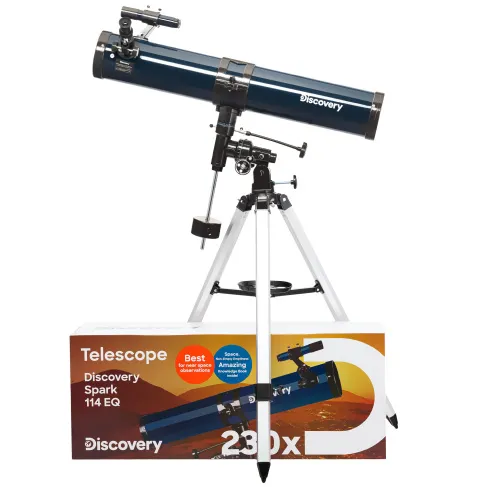 fotója Levenhuk Discovery Spark 114 EQ teleszkóp könyvvel,  2