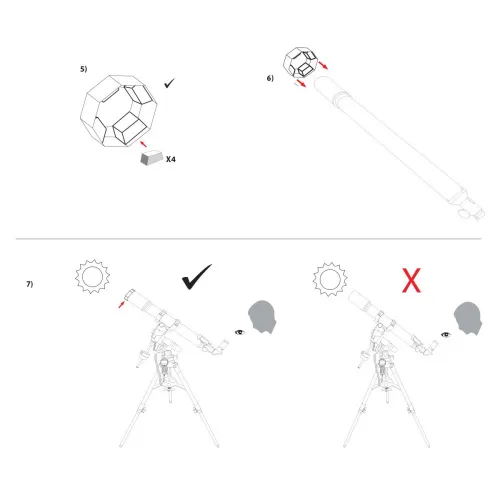 fotója Explore Scientific Sun Catcher napszűrő 110–130 mm-es teleszkópokhoz,  6