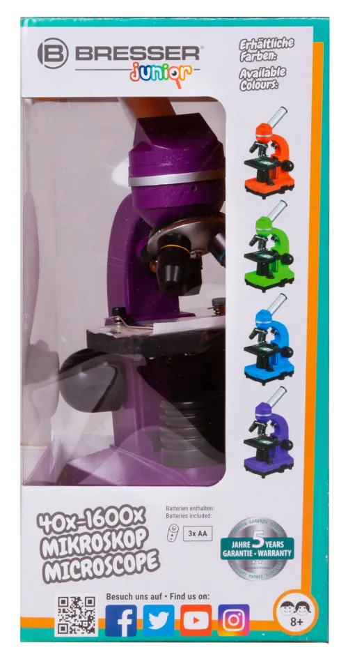 képe Bresser Junior Biolux SEL 40–1600x mikroszkóp,  13