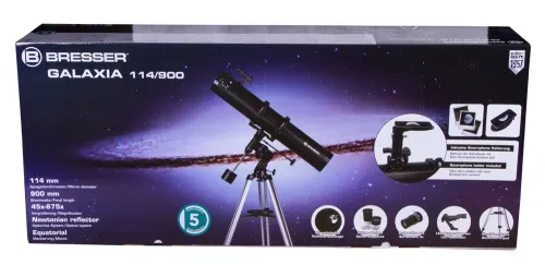 fotója Bresser Galaxia 114/900 teleszkóp okostelefon-adapterrel,  11