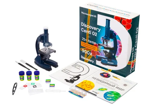 fotója Levenhuk Discovery Centi 02 mikroszkóp és könyv,  2