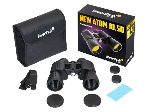 fényképe Levenhuk New Atom 10x50 kétszemes távcső,  4