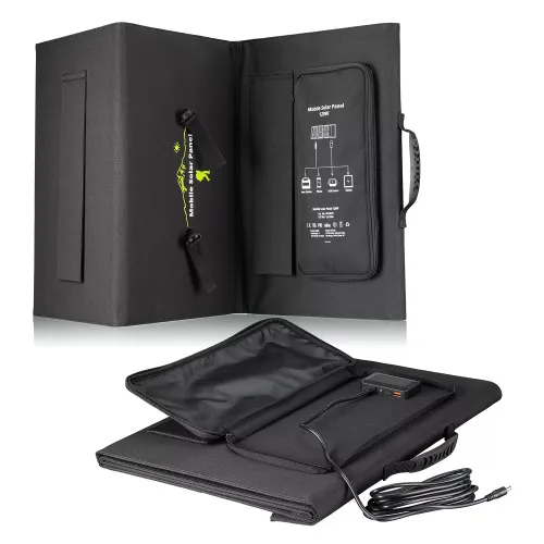 fényképe Bresser 120 Wattos mobil napelemes töltő, USB-vel,  8