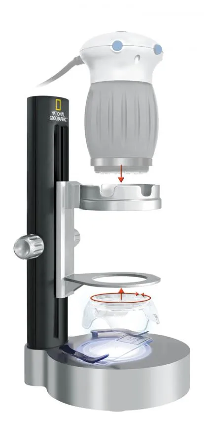 képe Bresser National Geographic digitális USB-mikroszkóp állvánnyal,  2