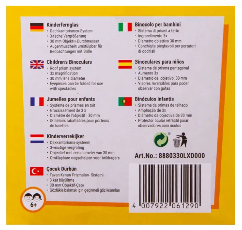 fotója Bresser Junior 3x30 kétszemes távcső gyermekek részére,  5