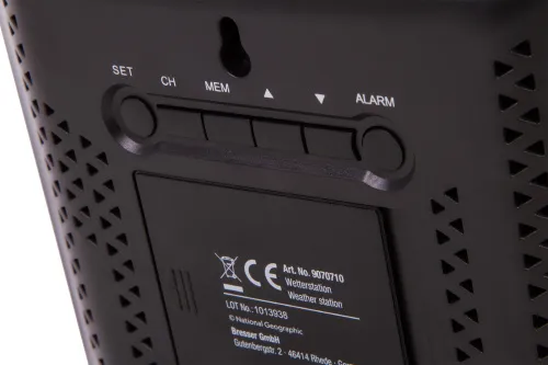 6463664 Bresser National Geographic VA színes időjárás állomás 3 kültéri érzékelővel,  8