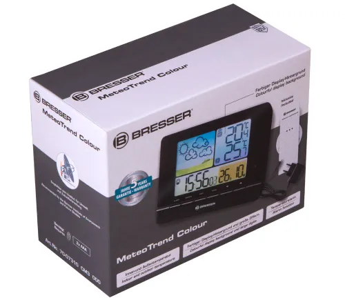 fényképe Bresser MeteoTrend Colour RC időjárás-állomás, fekete,  10