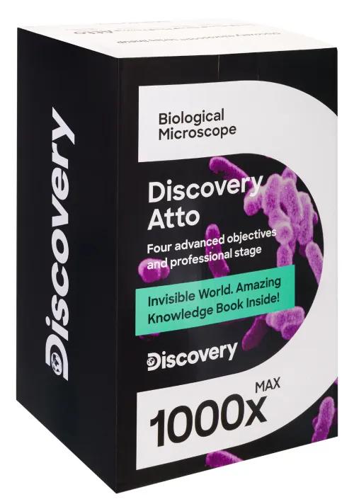 6463664 Levenhuk Discovery Atto Polar mikroszkóp és könyv,  10