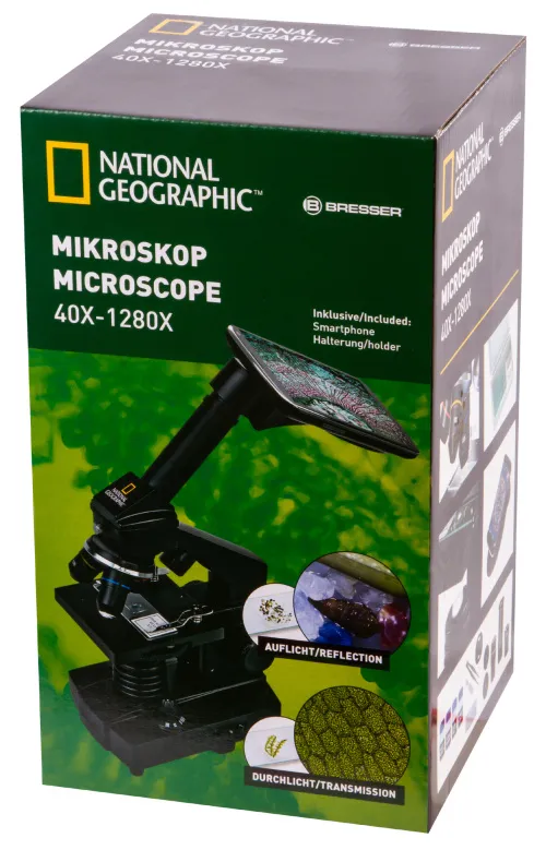 fényképe Bresser National Geographic 40x–1280x mikroszkóp okostelefon-adapterrel,  18