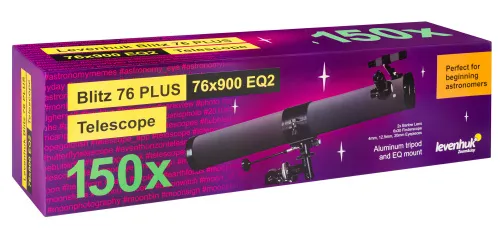 6463664 Levenhuk Blitz 76 PLUS teleszkóp,  12