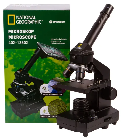 fényképe Bresser National Geographic 40x–1280x mikroszkóp okostelefon-adapterrel,  17