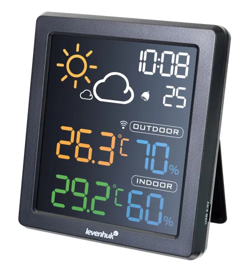 fényképe Levenhuk Wezzer BASE L80 hőmérséklet- és páratartalom-mérő,  5