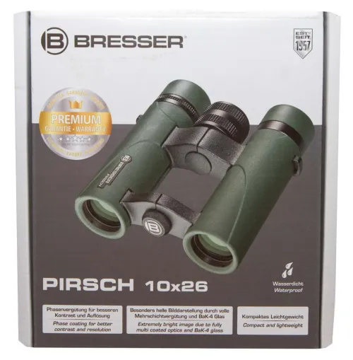6463664 Bresser Pirsch 10x26 kétszemes távcső,  12