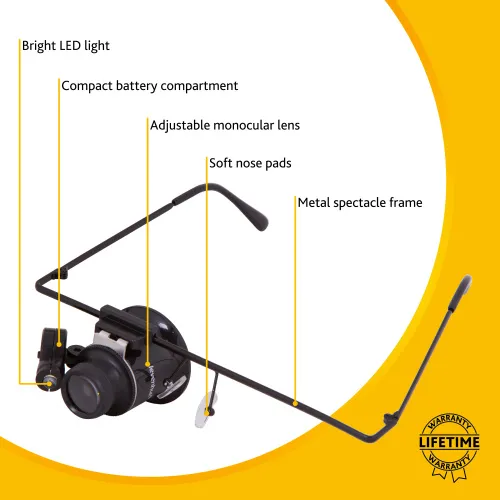 fotója Levenhuk Zeno Vizor G1 nagyítóüvegek,  10