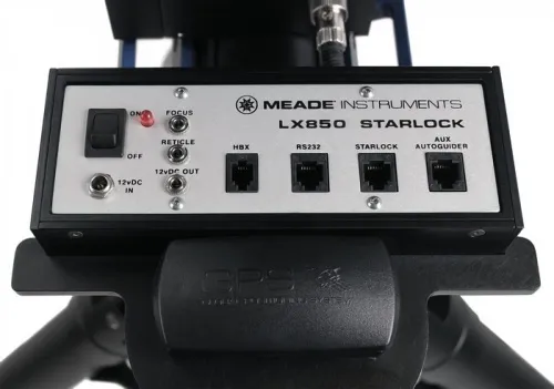 6463664 Meade LX850 német ekvatoriális állvány StarLock technológiával és háromlábú állvánnyal,  3