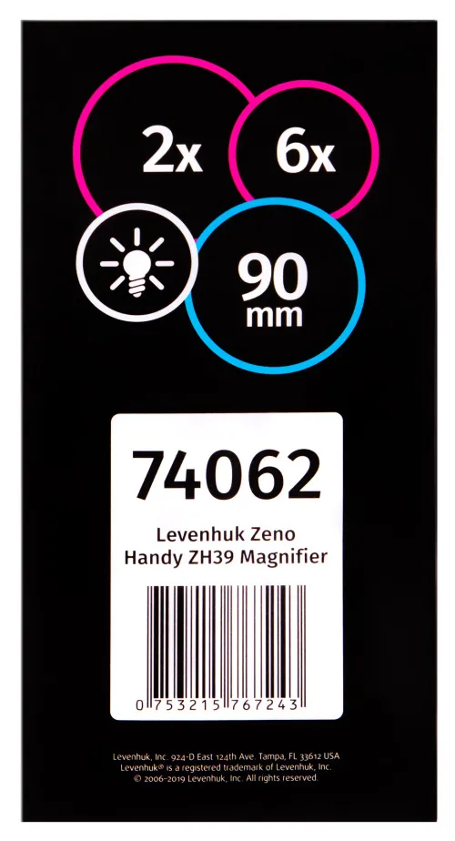 6463664 Levenhuk Zeno Handy ZH39 nagyító,  12