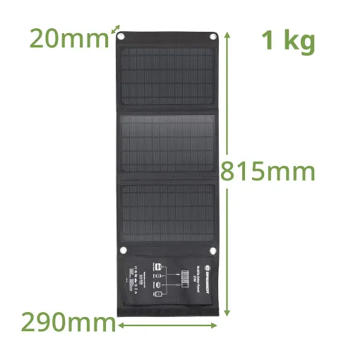 képe Bresser 21 Wattos mobil napelemes töltő, USB-vel,  5