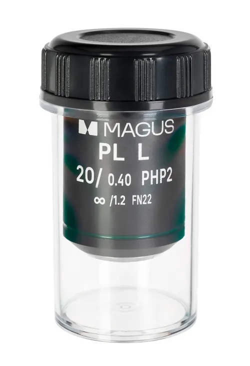 fotója MAGUS 20HP 20х/0,40 Plan L phase PHP2 ∞/1,2 SzM 8,0 mm objektív,  2