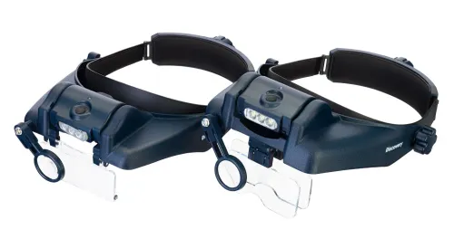 képe Levenhuk Discovery Crafts DHR 10 fejre rögzíthető, tölthető nagyító,  2