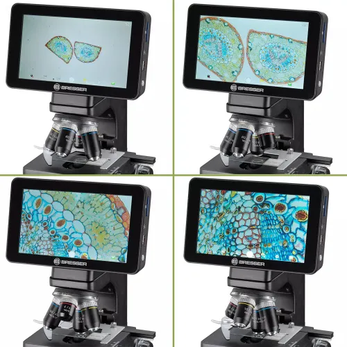 képe Bresser Researcher LCD mikroszkóp,  2