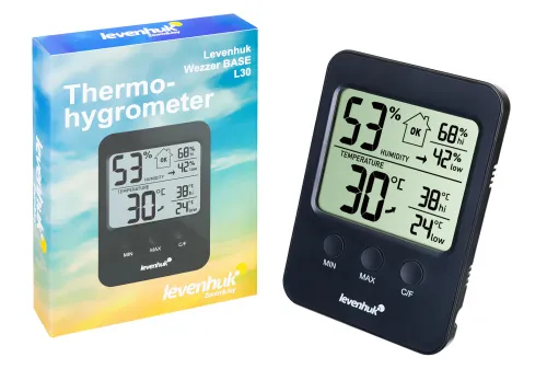 fotója Levenhuk Wezzer BASE L30 hőmérséklet- és páratartalom-mérő,  4