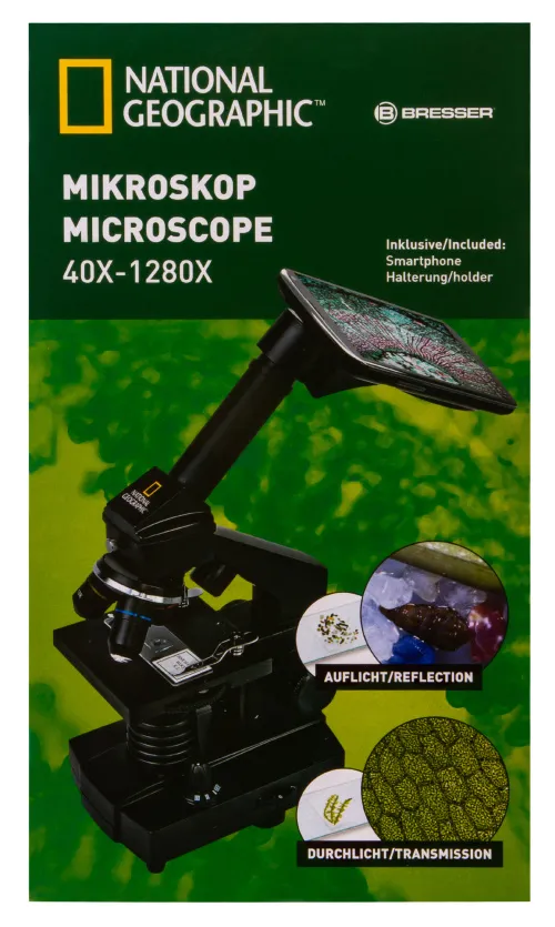 fényképe Bresser National Geographic 40x–1280x mikroszkóp okostelefon-adapterrel,  19