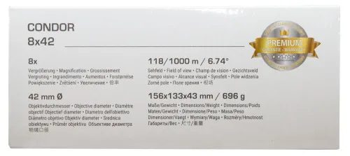 képe Bresser Condor 8x42 kétszemes távcső UR bevonattal,  17