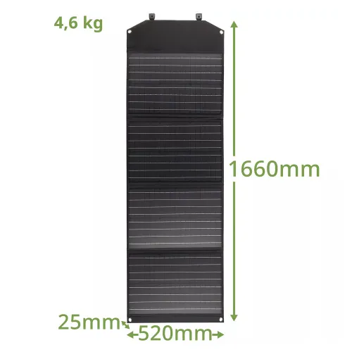 fényképe Bresser 120 Wattos mobil napelemes töltő, USB-vel,  5