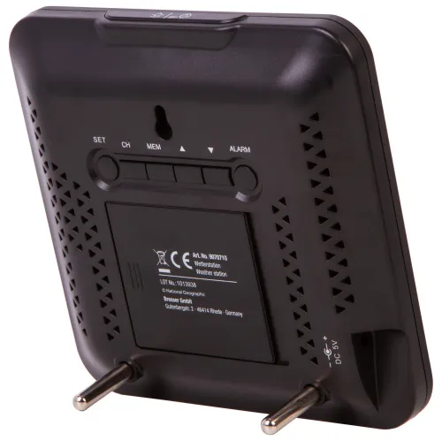 6463664 Bresser National Geographic VA színes időjárás állomás 3 kültéri érzékelővel,  7
