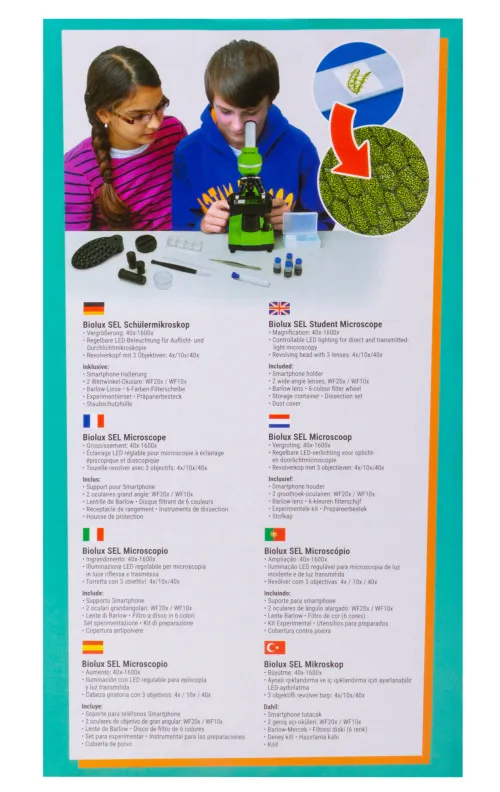 képe Bresser Junior Biolux SEL 40–1600x mikroszkóp,  21
