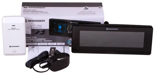 képe Bresser Temeo Life színes kijelzős időjárás állomás, fekete,  2