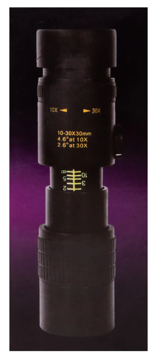 6463664 Levenhuk Atom 10–30x30 egyszemes távcső,  13
