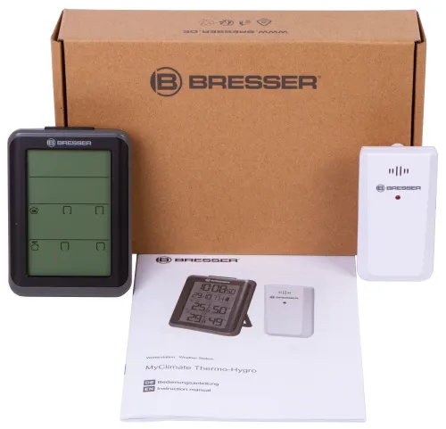 6463664 Bresser MyClimate hő / higrométeróra, fehér,  4