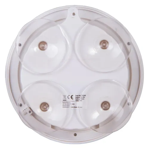 6463664 Bresser MyTime Bath vízálló fali óra, fehér,  5