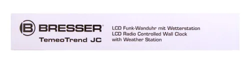 képe Bresser TemeoTrend JC LCD RC időjárás állomás (falióra), fekete,  13